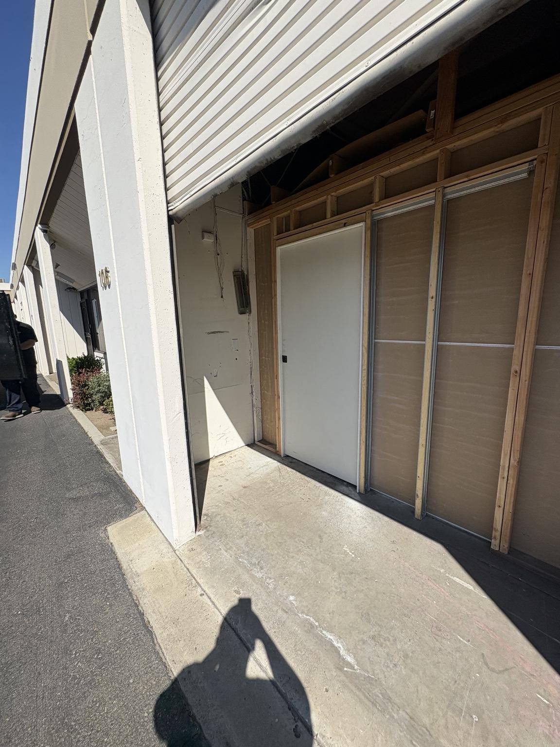 Storage unit clean and empty after cleanout